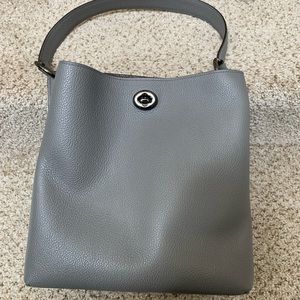 Coach Gray charlie bucket bag